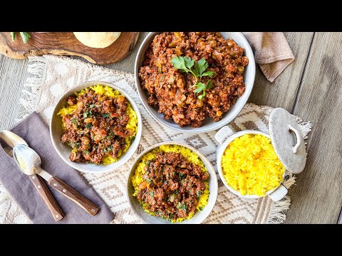 Picadillo (Cuban Ground Beef) With Saffron Rice Recipe