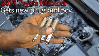 2017-2019 Toyota Highlander spark plugs and pcv replacement