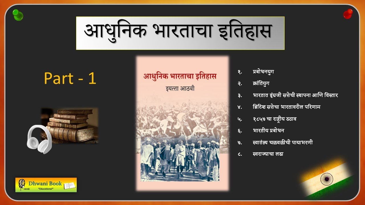 आधुनिक भारताचा इतिहास | Old History 8th Std Book Marathi | Audio Book