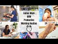 Indian Mom 5AM Busy Productive Morning Routine Stay At Home Working Mom With Two Kids