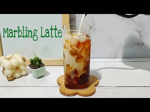 How To Make Marbling Latte With Drip Coffee | Marble Latte