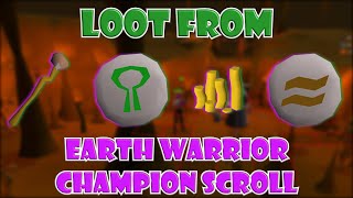 Loot From Earth Warrior Champion Scroll in OSRS