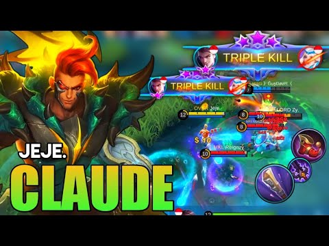 Deadly Blazing Duet ! Claude Best Build 2020 | Claude Gameplay | Mobile Legends✓