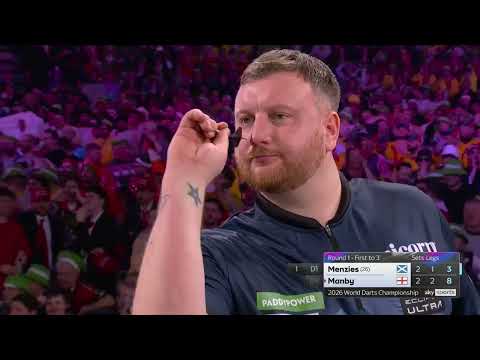 Cameron Menzies PutsOut Pyrotechnics With His Hand After World Darts Championship Loss