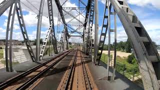 Lokomotywa EU07 (CAB VIEW)  - Malbork - Tczew - Pszczółki - Gdańsk Kanał Kaszubski