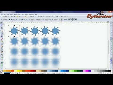 Byteweiser Inkscape Tutorial #11: Blur & Opacity With Tiled Clones