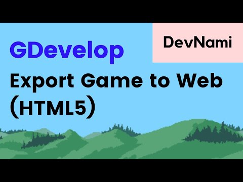 GDevelop How to Export Game to Web HTML5