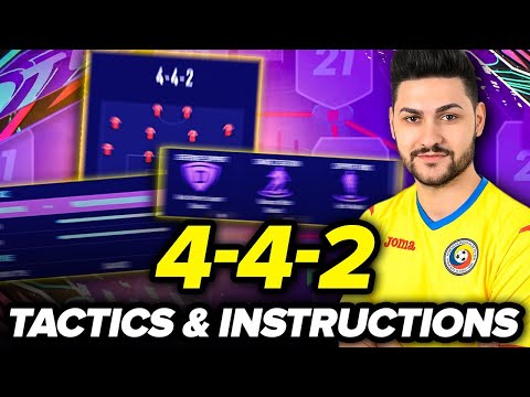 FIFA 21 BEST FORMATION TO START ULTIMATE TEAM - TUTORIAL - 4-4-2 BEST CUSTOM TACTICS & INSTRUCTIONS