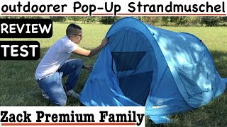 outdoorer Pop-Up Strandmuschel Zack Premium Family Test & Review