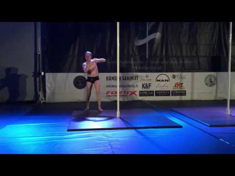 Olavi Heino at Pole Fitness Finnish Nationals Qualifier 18.2.2017