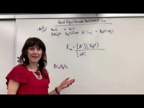 Acid Equilibrium Constant Ka