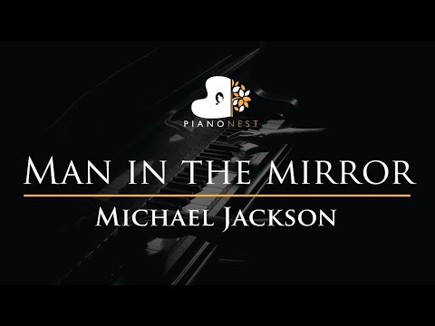 Michael Jackson - Man in The Mirror - Piano Karaoke Instrumental Cover with Lyrics