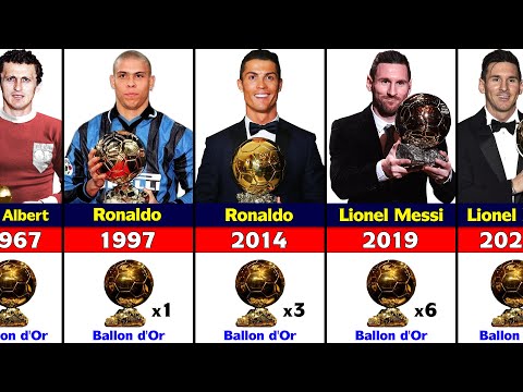 All Ballon d'Or Winners 1956 - 2021. Lionel Messi Won 2021 Ballon d'Or.