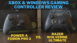 Razer Wolverine Ultimate VS PowerA Fusion Pro 2 - XBOX PC Gaming Controller Review