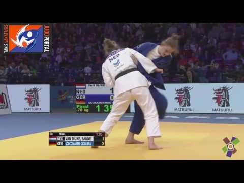 European Judo Championships Warsaw 2017 Final -70kg VAN DIJKE Sanne (NED) vs. SCOCCIMARRO (GER)