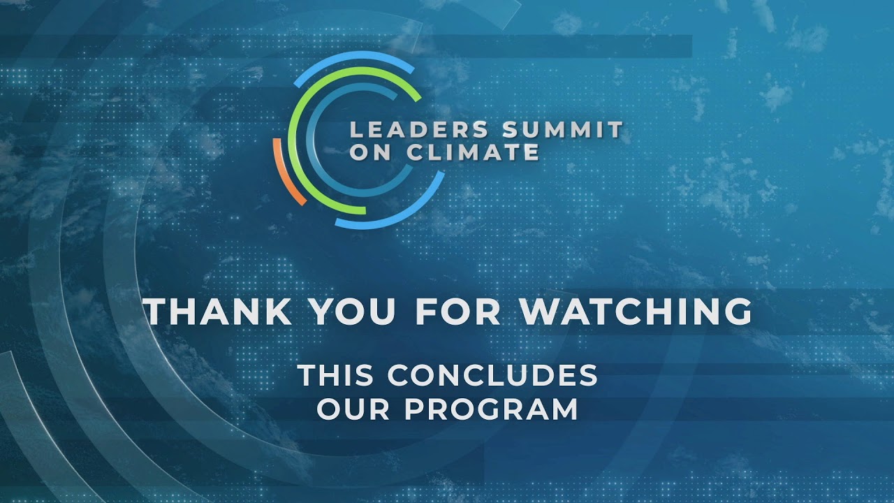 [EN] Leaders Summit on Climate - Day 1
