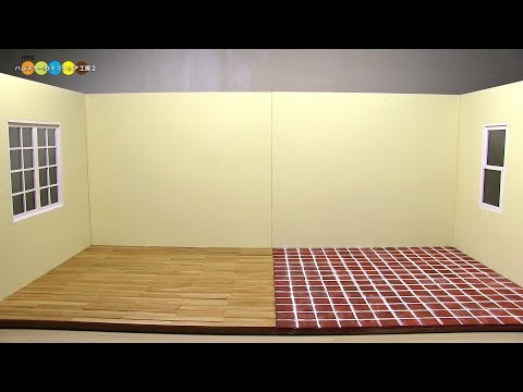 DIY Miniature Dollhouse Living Room and kitchen Space ミニチュアリビングルーム＆キッチンスペース作り Video