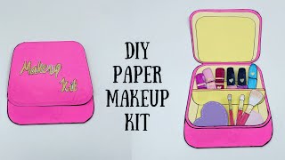 DIY Miniature Makeup Kit Box | Miniature Cosmetics / how to make makeup kit for kids