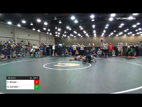 65 Lbs Rr Rnd 2 Zaylyn Woods Team Texas Vs Nova Estrada Team California