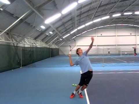 Jiri Lehecka, serve side view, 240 fps