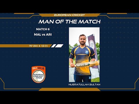 Nusratullah Sultan swings the game at FanCode ECS Sweden Malmo