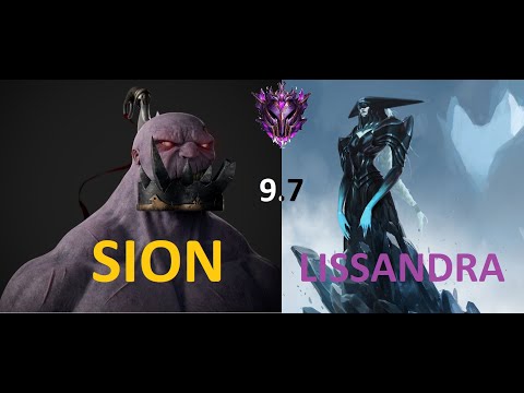 Sion OTP vs Lissandra  MASTER elo - What a game! almost lost... fight in team