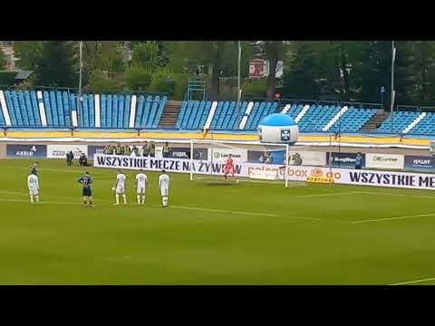 Stal Rzeszów vs Arka Gdynia karny dla Arki gool