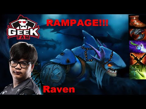 Raven God Slark Gameplay  RAMPAGE!