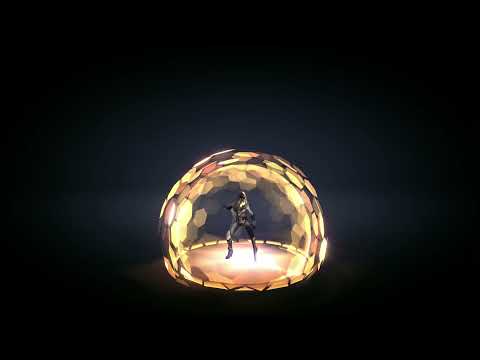 Gold hexagon shield VFX