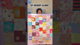 Baby Memory Quilt Blanket #diy