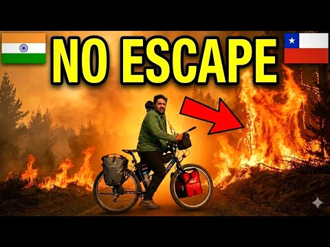 INDIAN Cyclist TRAPPED in Deadly Chile Forest Fire 😱🔥 | EP 28