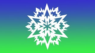 Easy paper snowflake Christmas in 5 minutes - EASY DIY