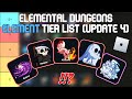 Elemental Dungeons: Best Element Tier List (Update 4) | Roblox Tier List