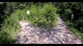 Fourmile MTB Park trails "Ripple Effect" 201, "Sink or Swim" 202 and 203, and "Poseidon" 204