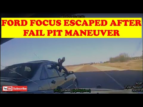 ARKANSAS STATE POLICE CHASE | Ford Focus Escaped After Fail Pit Maneuver .
