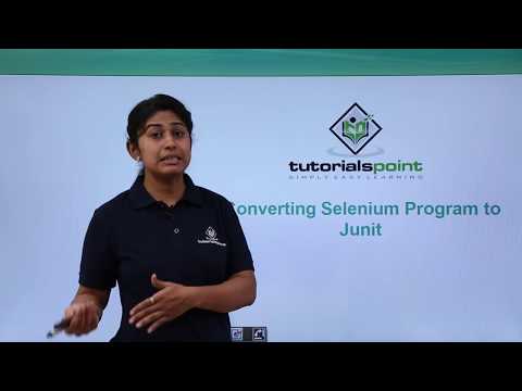 Junit Converting Selenium Program