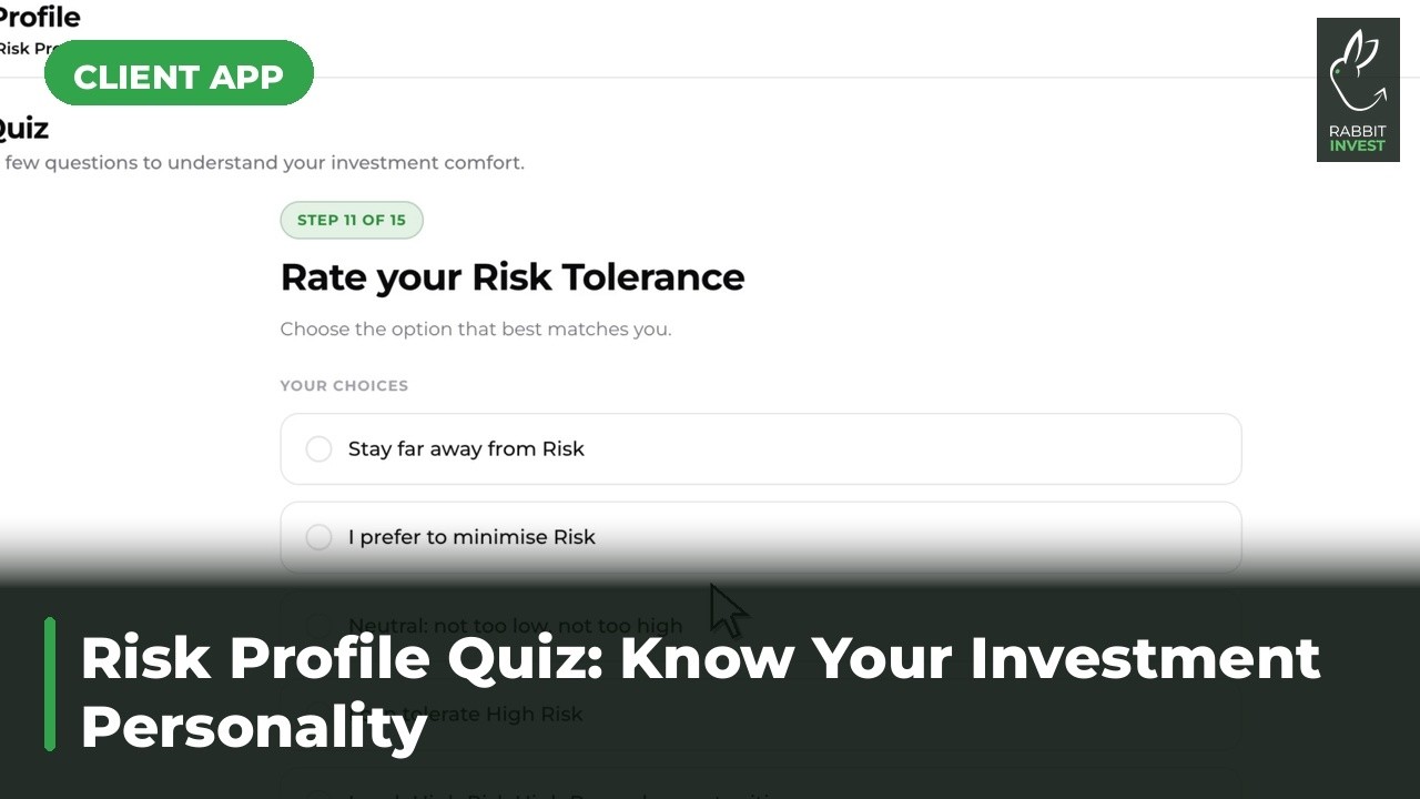 Risk Profile Quiz on the Rabbit Invest App