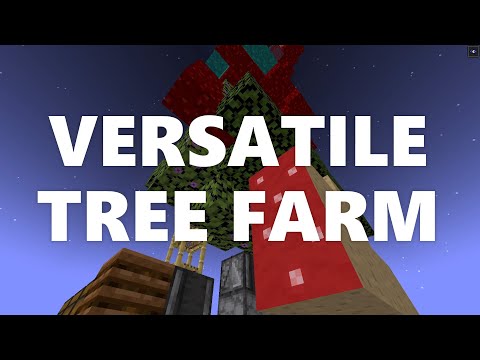 Universal Tree Farm (Universal, Cherry, Nether & Huge Mushroom) - ianxofour — Minecraft farm tutorial thumbnail