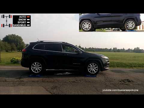 Jeep Cherokee 3.2 V6 Active Drive - 4x4 test on 3 rollers