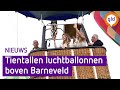Spektakel met luchtballonnen boven Barneveld