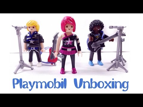 Unboxing Playmobil City Life Pop Stars Band 5605, Assembly and Review