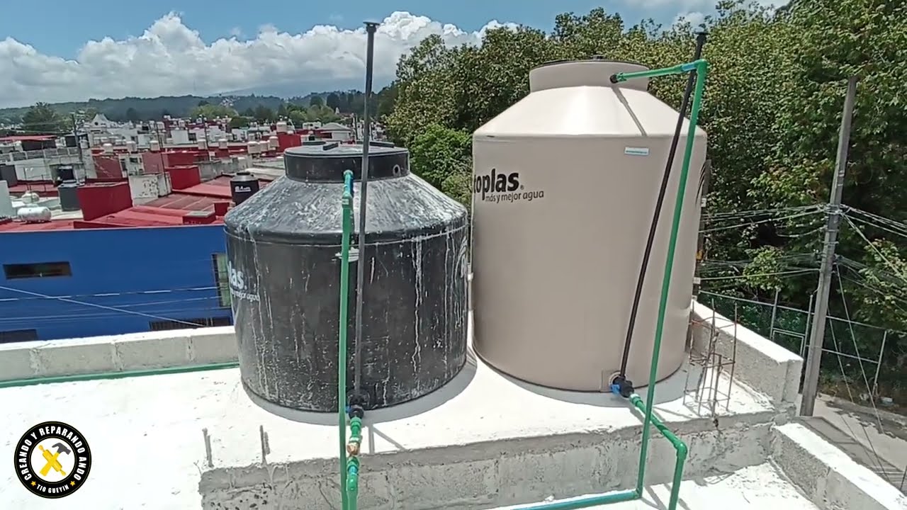 INSTALLATION OF WATER TANKS OF DIFFERENT SIZES