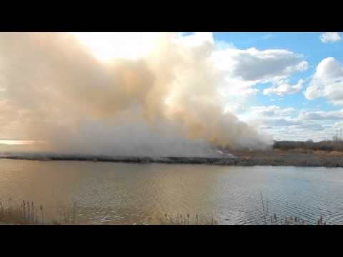 Firefighter Reaches Safety After Narrowly Escaping 'Fire Tornado'