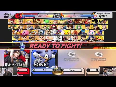 Mechacon 2017 - P1 | Captain Zack (Bayonetta) vs WJ | AzureWolf (Sonic) - SSB4 Pools