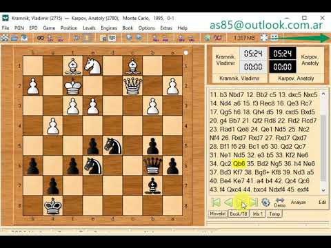Karpov anatoly and kramnik vladimir 1995  0 1    v587