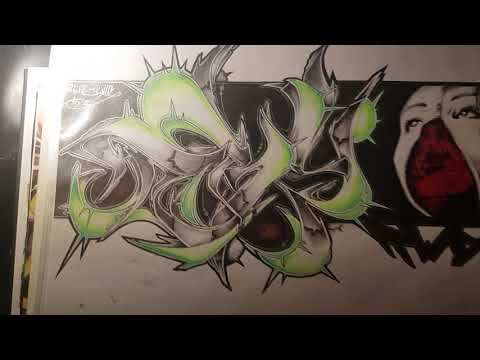BEN ROS graffiti sketch Blackbook Germany Gifhorn Wolfsburg