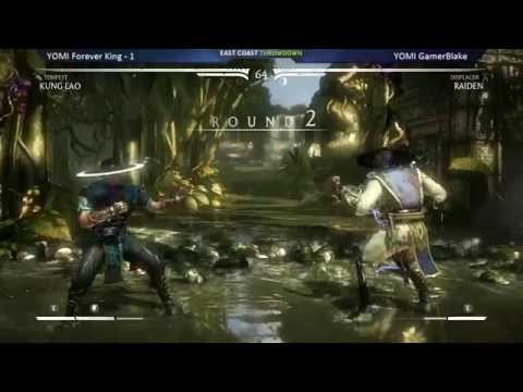 MKX @ ECT 2015 - YOMI Forever King (Kung Lao) vs YOMI GamerBlake (Raiden) [720p/60fps]