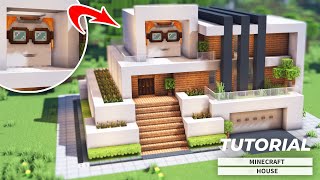 Minecraft : How to Build a Modern House with a Happy Ghast