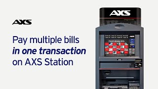 How to pay multiple bills in 1 transaction on AXS Station?