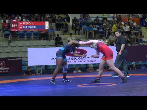 Round 2 WW - 72 kg: L. FRENCH (CAN) v. D. GUILFORD (USA)